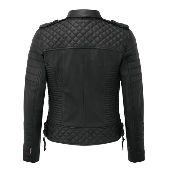 Boda Skins Kay Michaels Leather Jacket sz 0 - Picture 3 of 8